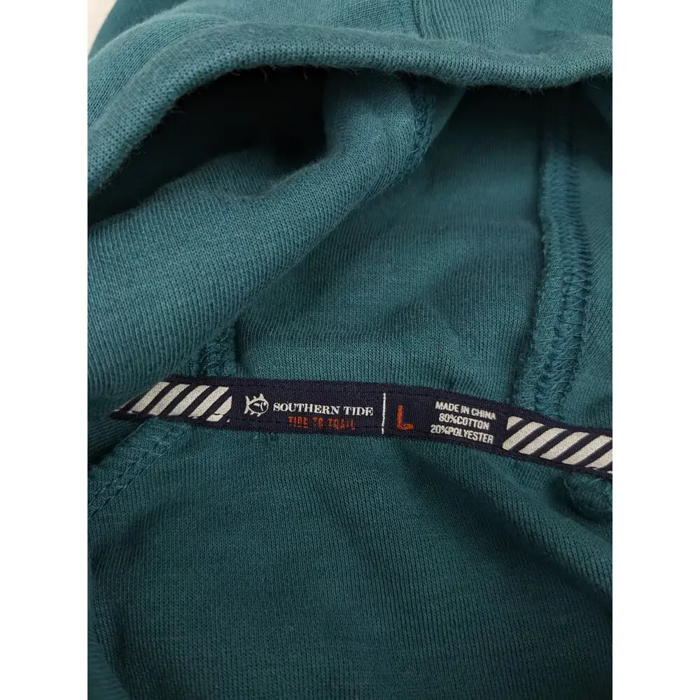 Southern Tide Teal Hoodie - Youth Large (12)